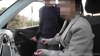 Dogging My Wife In Public Car Parking And Masturbating Her After Work - Misscreamy.