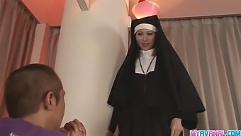 Unholy Nun Fucking Rika Sakurai Gets It In The Ass