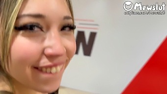 Pov Date With A Blonde Babe: Mewslut'S 60fps Hd Porn