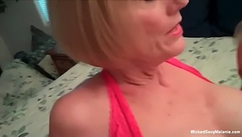 Mature Blonde Granny Gives A Steamy Blowjob
