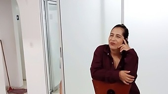 Latina Cougar Interrupts Stepmother'S Phone Sex And Diverts Her Lover'S Attention