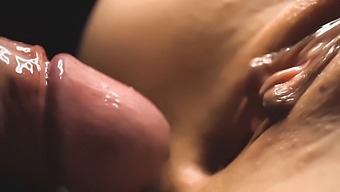 Close-Up Video Of Tight Pussy Getting Filled With Cum