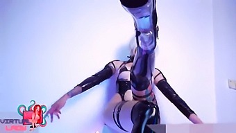 A Lustful Woman Eagerly Takes On A Large Penis In A Nier Automata-Themed Video