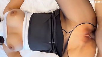 Pov View Of A Timid Asian Femboy In Black Stockings Having Sex