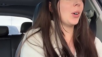 High-Definition Video Of Brunette Using Sex Toy At Tim Horton'S Drive-Thru