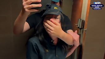Public Restroom Adventure: Eva Soda'S Revenge On A Mcdonald'S Employee After A Soda Mishap