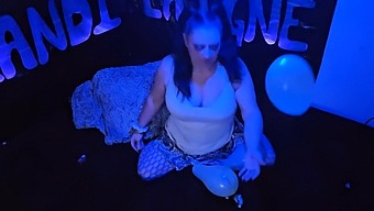 Watch Candy'S Milky Fetish In Action With Her Balloon Popping