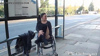Handicapped Pornstar'S Exhibitionist Adventure In Public
