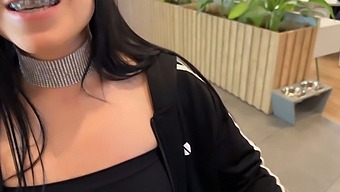 Shopping As A Wife Turns Into A Hot Experience With A Fan.